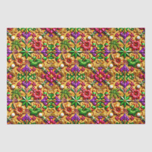 Papel De Seda ~ Mola de Natal multicolor ~
