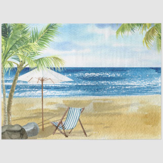 Papel De Seda Molas de Aquarela Série Design 4 (Frente )