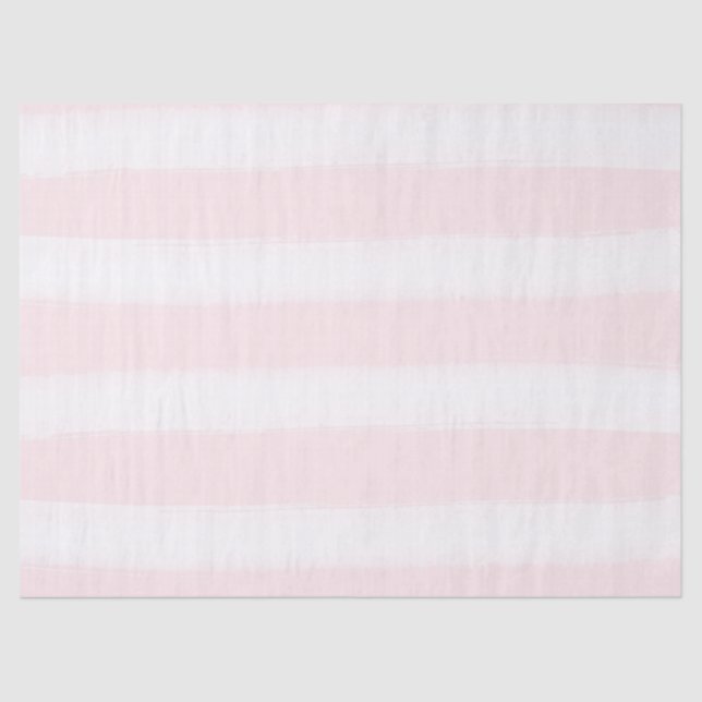 Papel De Seda Molho Cor d'Água com Stripes Rosa (Frente )