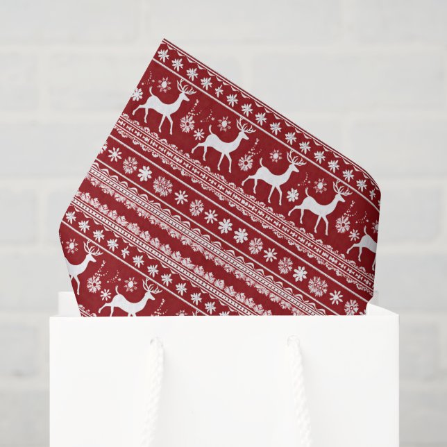 Papel De Seda Molho de suéter feio de Natal festivo (Sacola de presentes)