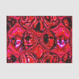 Papel De Seda 'Molten Red' Abstract Tissue Paper