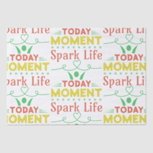 Papel De Seda Momento Atual, Saco de Tote Life Spark
