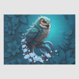 Papel De Seda Momento da Sabedoria, a coruja mágica, majestosa, 