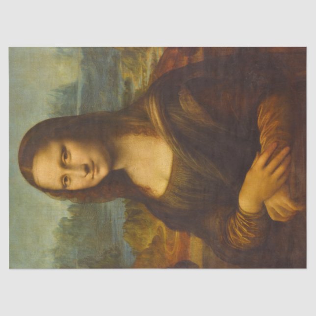 Papel De Seda Mona Lisa, La Joconde por Leonardo da Vinci (Frente )
