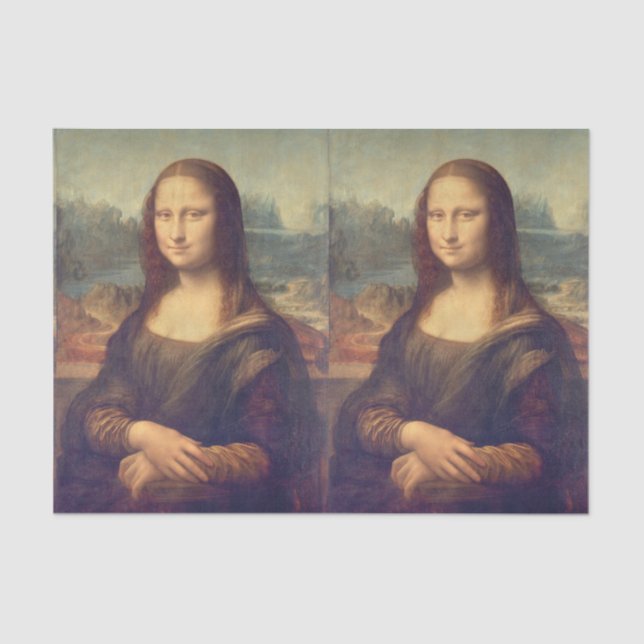 Papel De Seda Mona Lisa por Leonardo da Vinci (Frente )