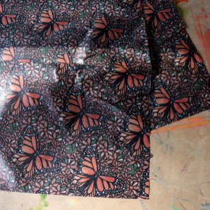 Papel De Seda Monarch Butterfly Daisy Art Daisies Monarches