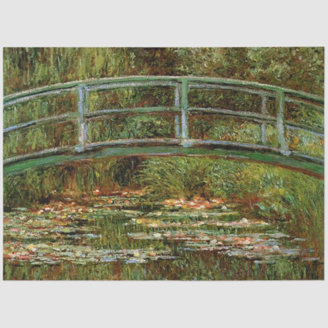 Papel De Seda Monet French Bridge Giverney (Frente )