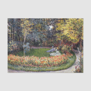 Papel De Seda Monet - No Jardim, famosa pintura