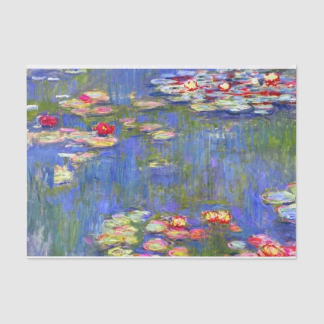 Papel De Seda Monet Water Lily  (Frente )