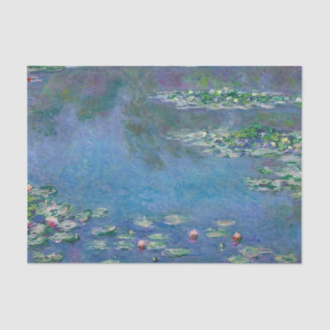 Papel De Seda Monet Water Lily Painting (Frente )