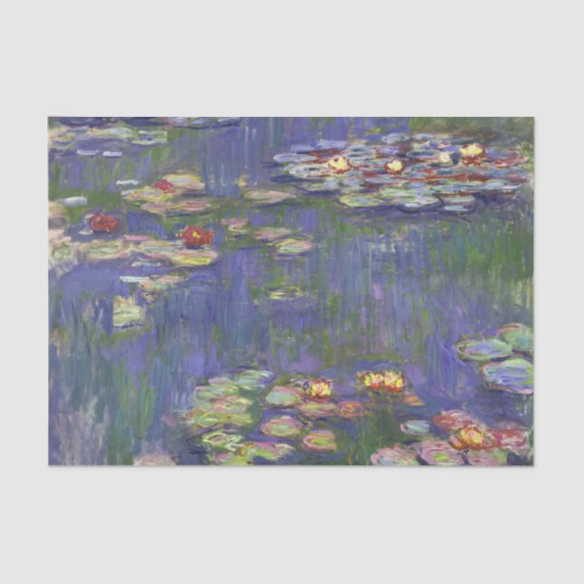 Papel De Seda Monet Water Lily - Pintura de plataforma (Frente )