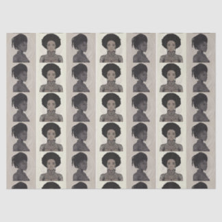 Papel De Seda Monochrome Afrofuturist Queens