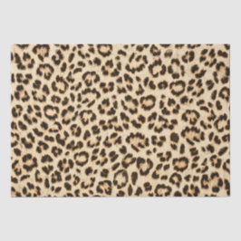 Papel De Seda Monograma de Impressão de couro-leopardo