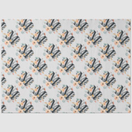 Papel De Seda Monograma Elegante design - Letra M padrão 1