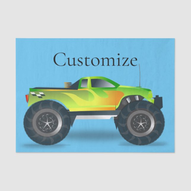 Papel De Seda Monster Truck Thunder_Cove (Frente )