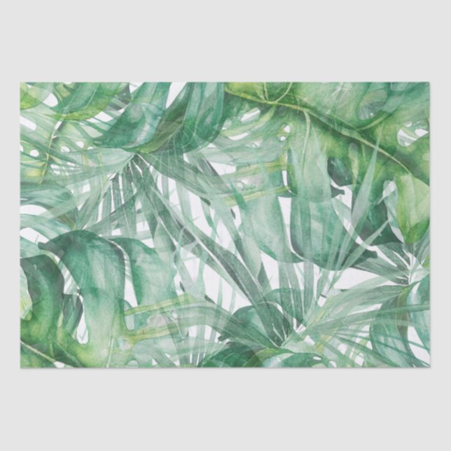 Papel De Seda Monstera deixa tropical (Frente )