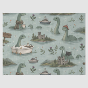 Papel De Seda Monstro do Lago Ness
