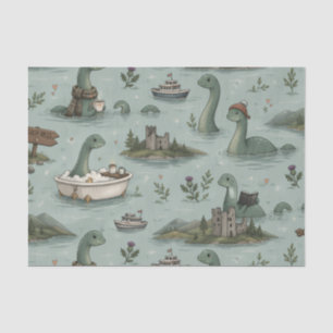 Papel De Seda Monstro do Lago Ness