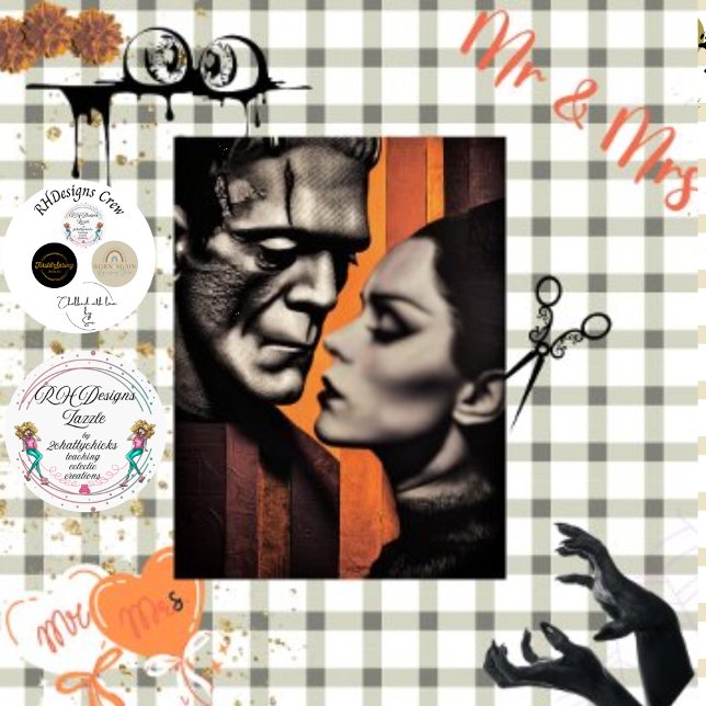 Papel De Seda Monstros Góticos e Monstros do Monstro de Desligar (Criador carregado)