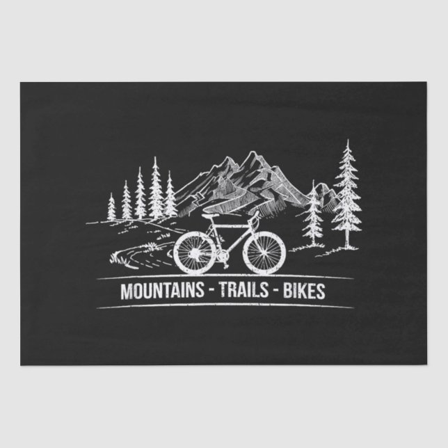 Papel De Seda Montanha - Bicicleta de bicicleta de bicicleta (Frente )