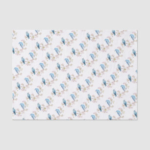Papel De Seda Montanha Bluebird na Seção Sakura