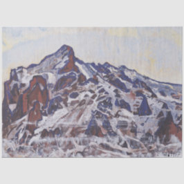 Papel De Seda Montanha Wetterhorn (Paisagem de inverno de neve)