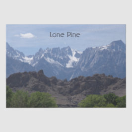 Papel De Seda Montanhas de Lone Pine com neve no topo