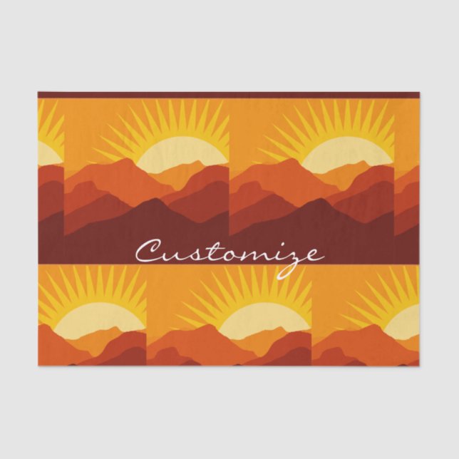 Papel De Seda Montanhas do Deserto Thunder_Cove (Frente )