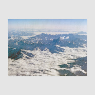 Papel De Seda Montanhas Himalaya sob nuvens - Tibete