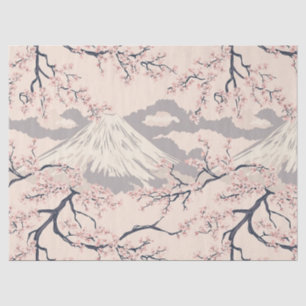 Papel De Seda Monte Fuji com Flores de Cerejeira – Japonês (2)