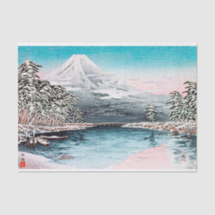 Papel De Seda Monte Fuji de Tagonoura, Snow Hiroaki Takahashi