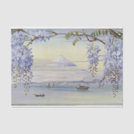 Papel De Seda Monte Fujiyama Japão Wysteria por Marianne North