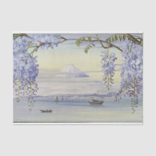 Papel De Seda Monte Fujiyama Japão Wysteria por Marianne North