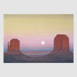 Papel De Seda Monument Valley, Yoshida, Woodcut