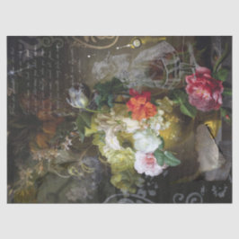 Papel De Seda Moody Dutch Floral | Desligamento da Ephemera Fran