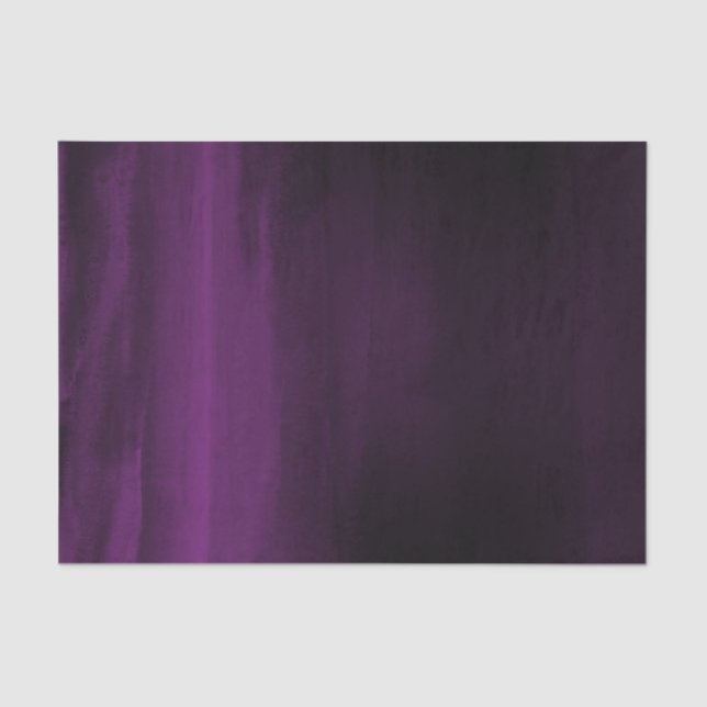 Papel De Seda Moody Purple Plum Modern Watercolor Elegant (Frente )