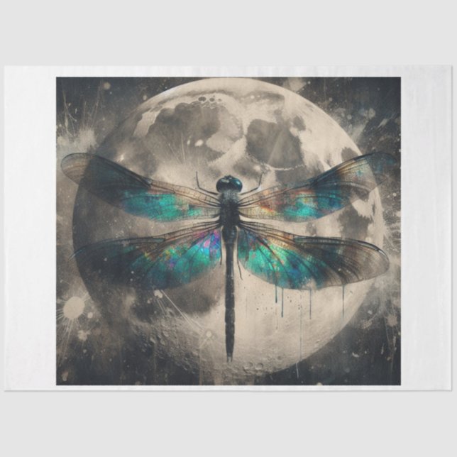 Papel De Seda Moon Dragonfly (Frente )