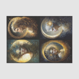 Papel De Seda Moon Goddess Collage