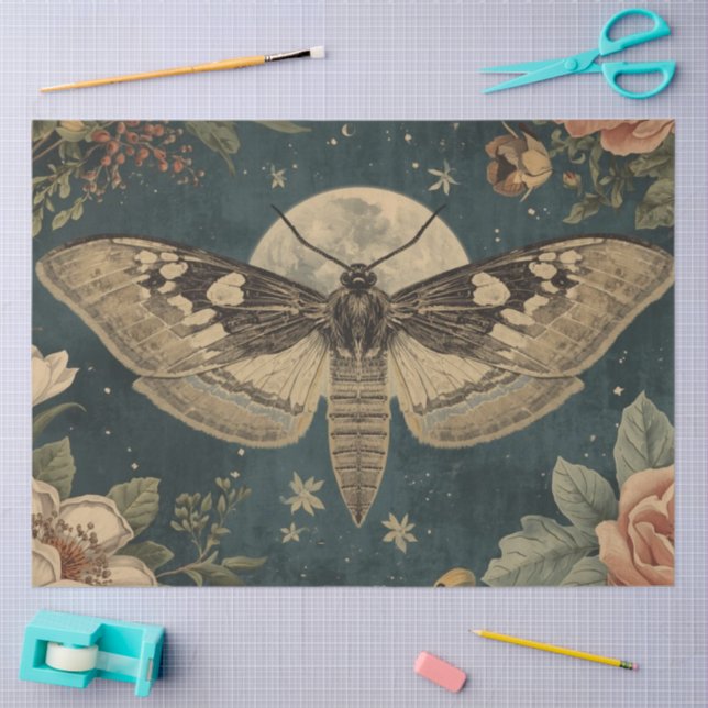 Papel De Seda Moon Moth Botanicals Apothecary (Arte )