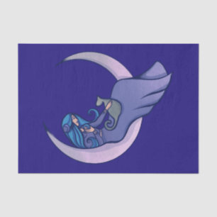 Papel De Seda Moon Witch MoonChild Pagan Wicca Art