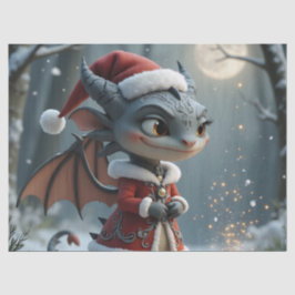 Papel De Seda Moonlit Cookie Bandit – The Grey Christmas Dragon.