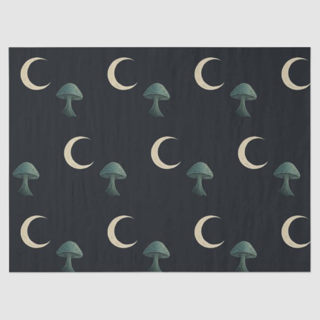 Papel De Seda Moonlit Masquerade Elegant Halloween (Frente )