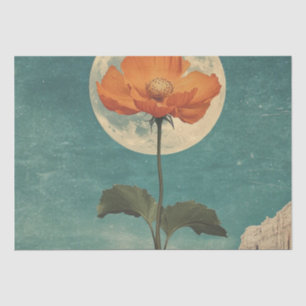 Papel De Seda Moonlit Orange Bloom - Vintage Boho Charm