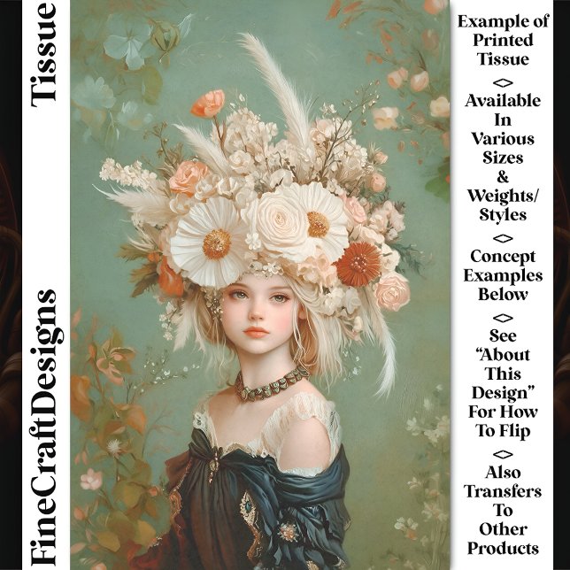 Papel De Seda Morada Floral Extravagante, Descamação CN9 da Mulh (Criador carregado)