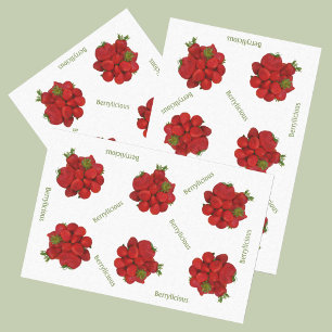 Papel De Seda Morango Vermelho Berrylicioso