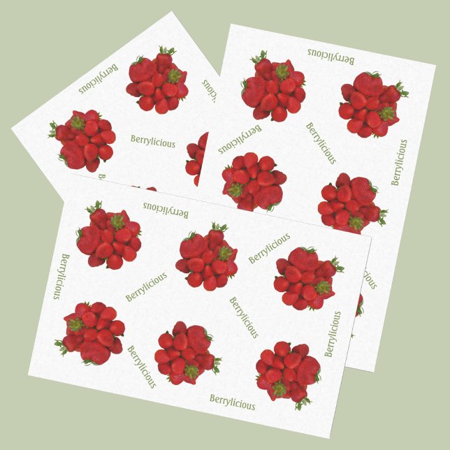 Papel De Seda Morango Vermelho Berrylicioso (Criador carregado)