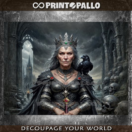 Papel De Seda Morrigan (versão mais velha): Deusa de guerra celt