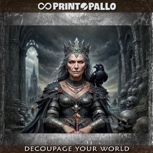 Papel De Seda Morrigan (versão mais velha): Deusa de guerra celt
