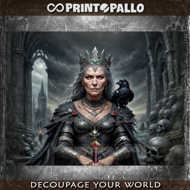 Papel De Seda Morrigan (versão mais velha): Deusa de guerra celt (Criador carregado)