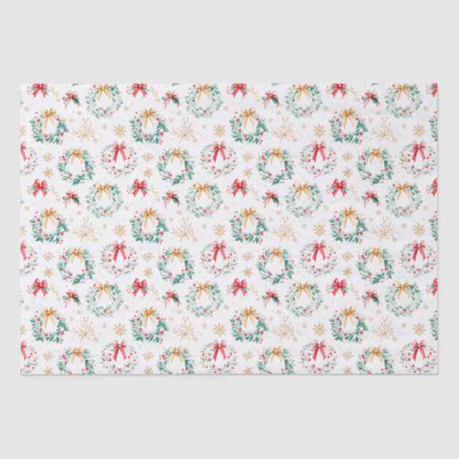 Papel De Seda Mortes de Natal Festivas (Frente )